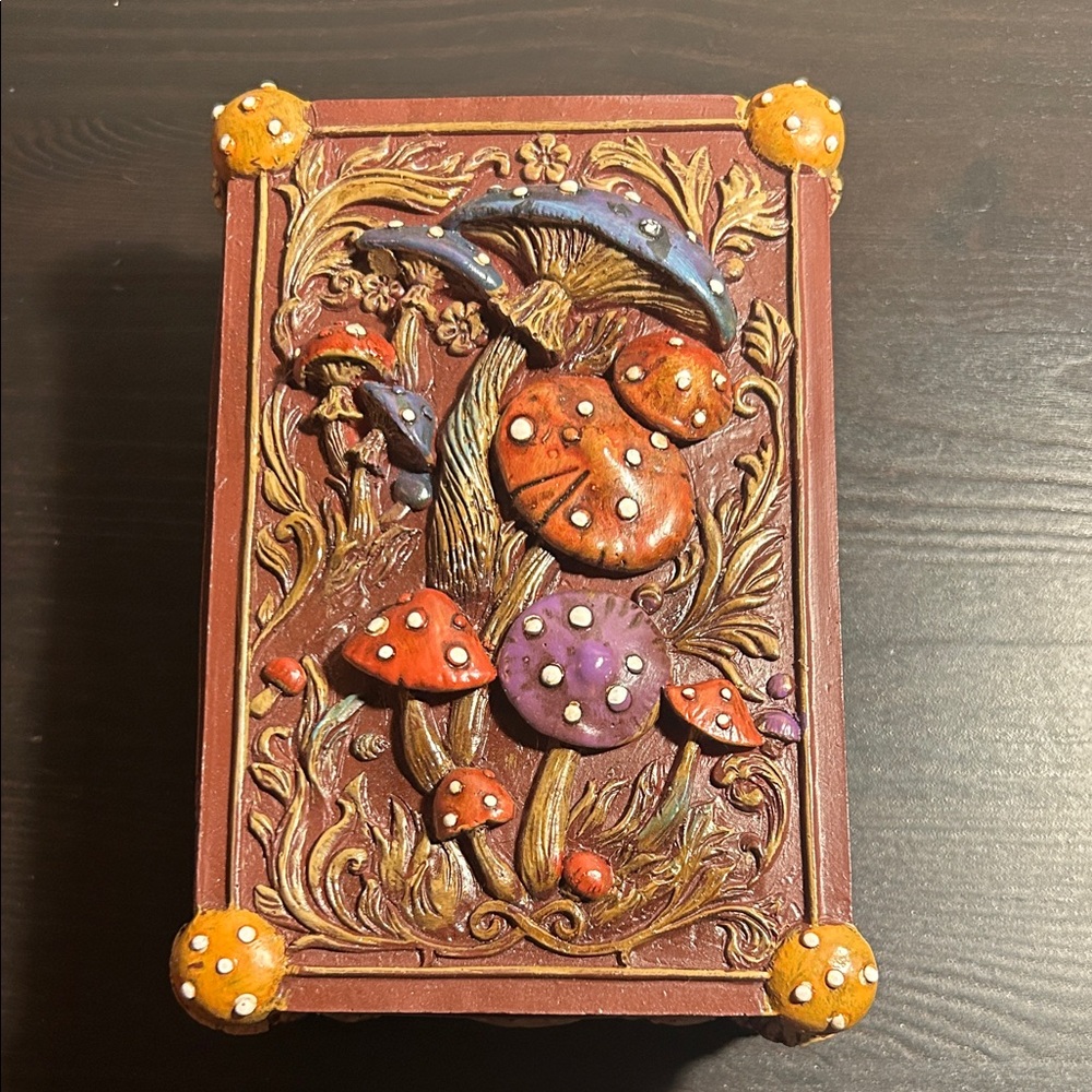 Whimsical Mushroom Trinket Box